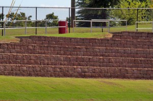 Retaining Walls Provide Overflow Seating 
