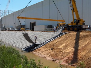 Articulated Concrete Mats Protect Shipbuilding Operation